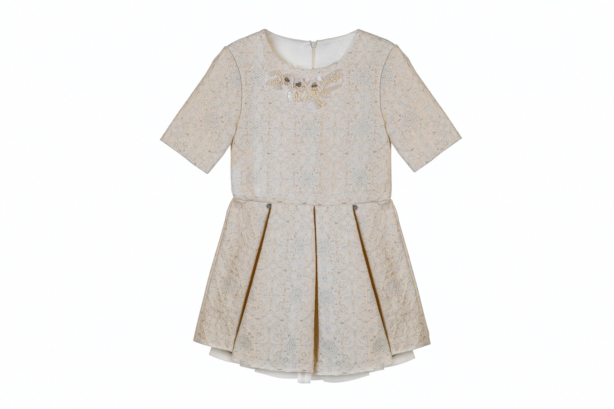 Cream baby girl outlet dress