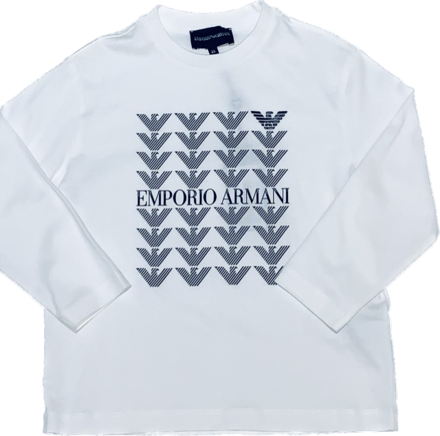 Emporio Armani Eagle Logo Printed Boy T Shirt Les Gamineries