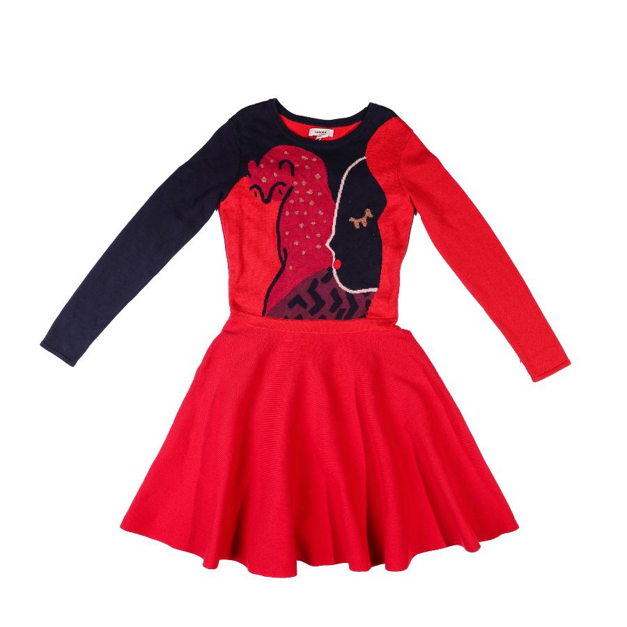 Purchase our Catimini High Collar Knit Dress for Girls Online in Montreal